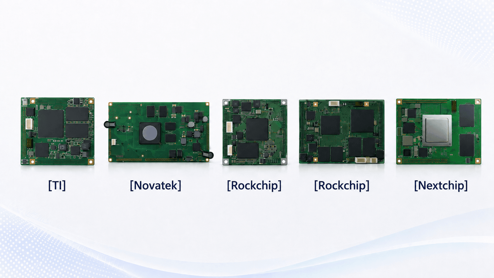 TI, Novatek, Rockchip, Nextchip 기반 AP 모듈